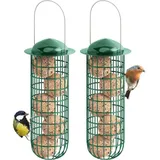 luxuskollektion Meisenknödelhalter Metall Eisen Vogelfutterhaus zum Aufhängen 26cm