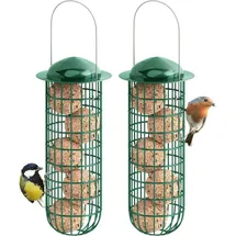 luxuskollektion Meisenknödelhalter Metall Eisen Vogelfutterhaus zum Aufhängen 26cm