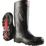 DUNLOP Purofort+ Full Safety - Sicherheitsstiefel für Damen und Herren – Wasserdicht Arbeitsstiefel mit StahlKappe – Leicht und Chemikalienbestandig – Rutschfest – Schwarz – Größe 44
