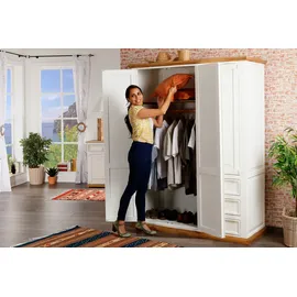 1a Direktimport Kleiderschrank MEXICO 145 x 190 x 0 cm Weiß