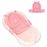 Lorelli Wanneneinlage Baby Badewannen Netz Froggy, B: 47 cm, L: 62 cm, 1-tlg., Badewanneneinsatz Kunststoff Clips ab Geburt rosa
