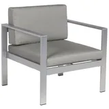 Beliani Gartenstuhl Grau 70x77x80