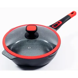 King Click-Grip Bratpfanne 32 cm rot-schwarz
