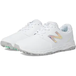New Balance Damen Fresh Foam Breathe Golfschuh, Weiss/opulenter Garten, 41.5 EU Weit - 41.5 EU Weit