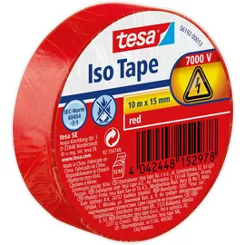 Tesa Isolierband 10 m x 15 mm rot