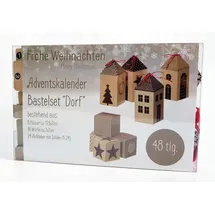 Spetebo Adventskalender Dorf 48 tlg. zum Befüllen