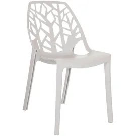 HJH Office Gartenstühle, ARTIFO TRI Kunststoff Weiß