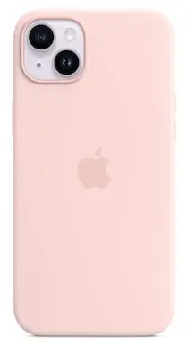 Apple Original iPhone 14 Plus Silikon Case mit MagSafe Kalkrosa