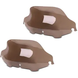 2x Windschild Wave 8" passend für Harley Davidson Electra-Street Glide 96-13 rauchbraun Craftride Spar-Set