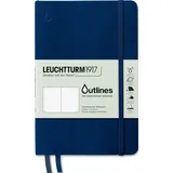 Leuchtturm 1917 Leuchtturm1917 Notizbuch Paperback B6+, 89 Seiten, 150 g/m2, marineblau