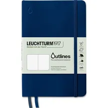 Leuchtturm 1917 Leuchtturm1917 Notizbuch Paperback B6+, 89 Seiten, 150 g/m2, marineblau