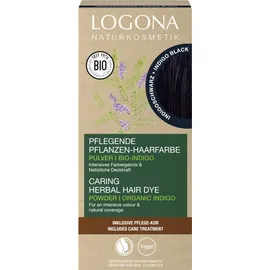 Logona Pflanzen-Haarfarbe Pulver indigoschwarz 100 g