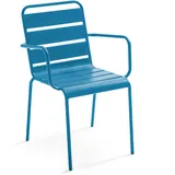 Oviala Palavas Gartensessel aus Metall, Pacific blau