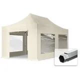 TOOLPORT 3x6m Aluminium Faltpavillon ALU Pavillon Partyzelt creme