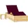 furnicato Sonnenliege 198 x 90 x 75 cm Rot