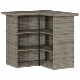 vidaXL Gartenbar Set 3-tlg. Grau