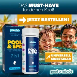 Poolomio 7in1 Teststreifen 150 Stück