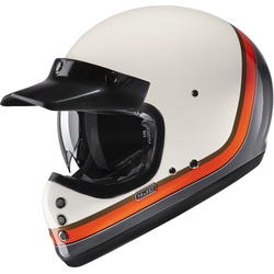 HJC V60 Scoby Helm, weiss-orange, Größe S für Männer