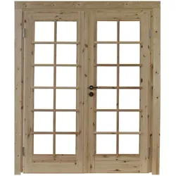 Doppeltür »Lars 44 Iso«, Kiefernholz, Natur - beige