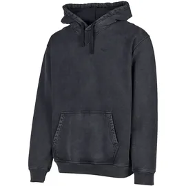 Cleptomanicx Hoodie Boxy Hooded Ligull Washed Dunkelgrau M
