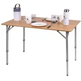 Holiday Travel Bambustisch, 100x65x42/65cm