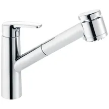 heinrichschulte Spültischarmatur omega_2, mit herausziehbarer Handrause