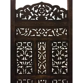 Marrakesch Orient & Mediterran Interior Paravent Krishna Raumteiler Holz Handarbeit orientalisch 200cm