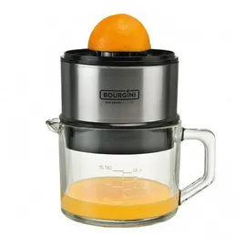 Bourgini Lotte Juicer Deluxe Elektrische Zitruspresse silber