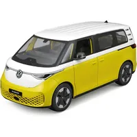 MAISTO - Modellauto - VW ID.Buzz (weiß-gelb, Maßstab 1:24) Modell Auto Spielzeugauto