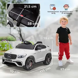 Homcom Kinderfahrzeug Elektroauto Mercedes-Benz weiß