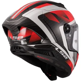 LS2 FF805 Thunder GP Aero Raute Carbon Glänzend/Weiss/Rot L