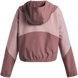 Under Armour Rival Woven HD Jacket maroon mist XS