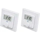 Homematic IP Wandthermostat mit Luftfeuchtigkeitssensor 2 St. Weiß