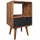 KADIMA DESIGN Nachtschrank Kadima 40 x 35 x 70 cm Dunkelbraun