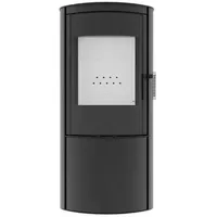 Hitze Kaminofen REGO S Freistehender Kamin schwarz BK weiss