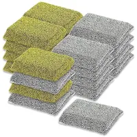 20 Stück Lurex Topfreiniger 115x75x30 mm Gold + Silber Topfschwamm Scheuerschwamm Glänzerkissen Anti-Kratz-Schwamm Pfannenschwamm Putzschwamm