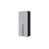 Sconto Drehtürenschrank Dreamer 101,9 x 236 x 58 cm Grau