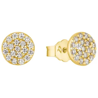 Amor Ohrstecker 2013892 goldfarben Gelbgold Zirkonia 375