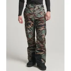 Superdry für Herren. MS110166A Lange Skihose Ultimate Rescue camouflage (S), Sportlich, Schnee, Recyceltes Polyester, Nachhaltig