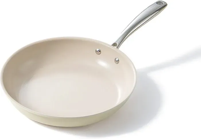 【super deal】Redchef Gemstone Serie Aluminium II 20 cm Keramik-Bratpfanne, weißes Äußerliches & braunes Inneres