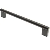Livingpoint24 Möbelgriff Möbelgriffe BA 128 - 320mm, Küchengriffe schwarz matt, Stangengriffe (15) schwarz 1,2 cm x 21,4 cm x 3,5 cm