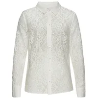 LASCANA Spitzenbluse Damen weiß Gr.40