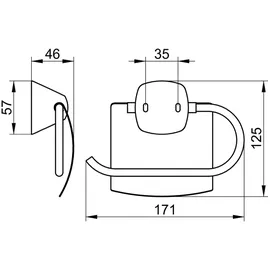 Keuco Toilettenpapierhalter mit Deckel verchromt