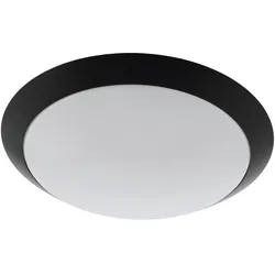 Eglo LED Außenwandleuchte PILONE schwarz weiß 11W 3000K Warmweiß IP44 Ø30cm