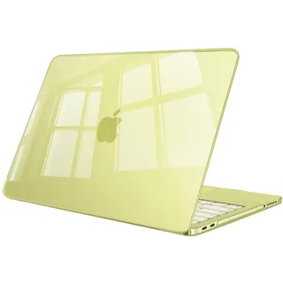 Fintie Hülle Kompatibel mit MacBook Neo 13 Zoll A3404 mit A18 Pro Chip 2026, Ultradünne Hartschale Schutzhülle Snap Cover, Zitrus