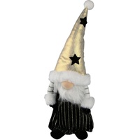 AM Design Weihnachtsfigur »Weihnachtsdeko«, mit goldener Mütze und schwarzen Sternen, goldfarben