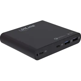 InLine USB Netzteil, GaN Ladegerät, 4-Port, 2x USB-C + 2x USB-A, 120W, schwarz
