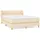 vidaXL Boxspringbett 140 x 200 cm Creme