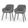 Vicco Esszimmerstuhl Relio Polyester grau 2er Set