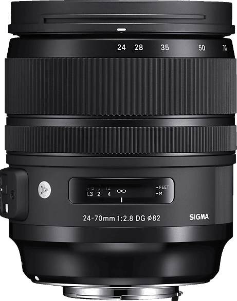 SIGMA 576954 24 mm - 70 2.8 DG, HSM, OS (Objektiv für Canon EF-Mount, Schwarz)